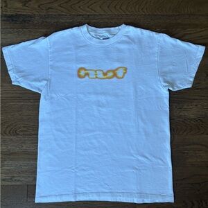 HUF White Tee with Yellow Graphic